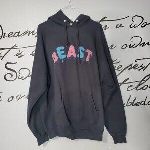 Mr. Beast Frosted Beast Pullover Hoodie, Black, XL